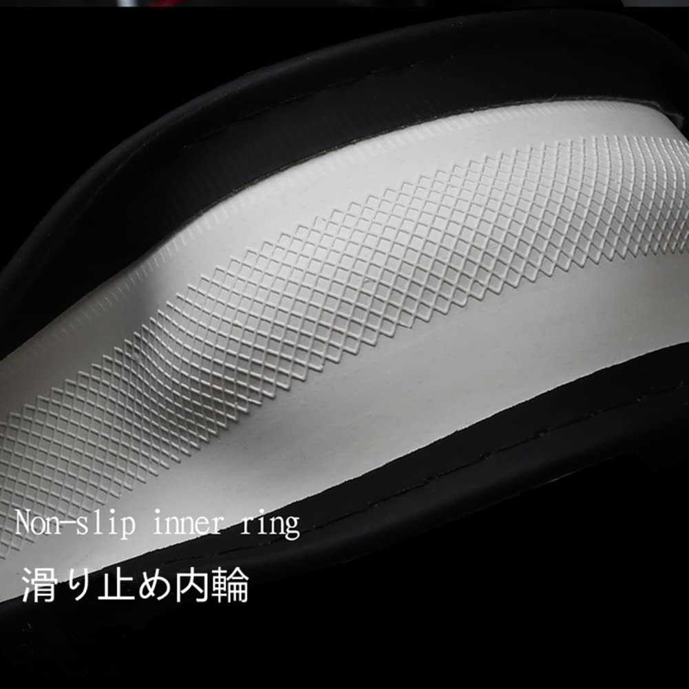 TATACLEA 車用 ハンドルカバー 軽自動車 ステアリングカバー O型 38cm 3Dグリップ 汚れ&滑り防止 四季汎用 通気性いい 手触りよし グリップ感よし イエロー