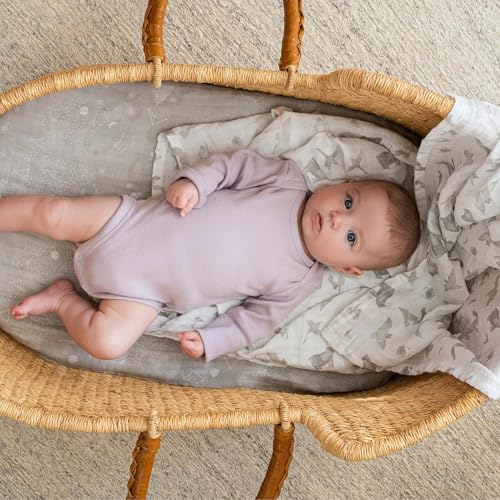 Image of aden + anais Boutique Organic Swaddle Blanket 4-Pack - 100% Organic Cotton Muslin, Large, Soft, Breathable Receiving Blankets for Infants - Lightweight Multi-Use Baby Swaddles, Map The Stars