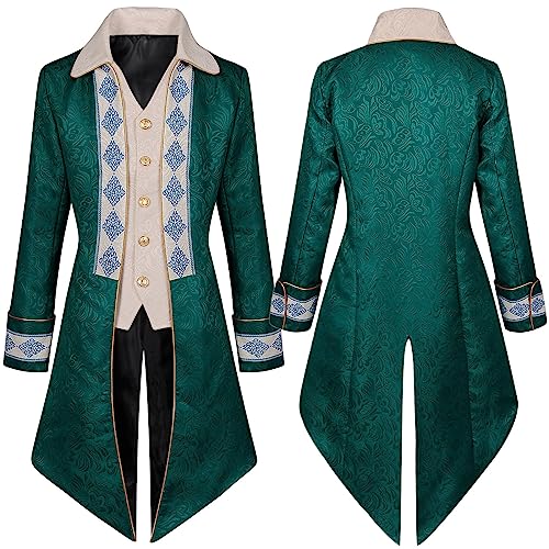 Mens Tailcoat Swallowtail Suit Jacket Palace Banquet, Gathering, Carnival Party Show Tux Dress Coat Swallowtail
