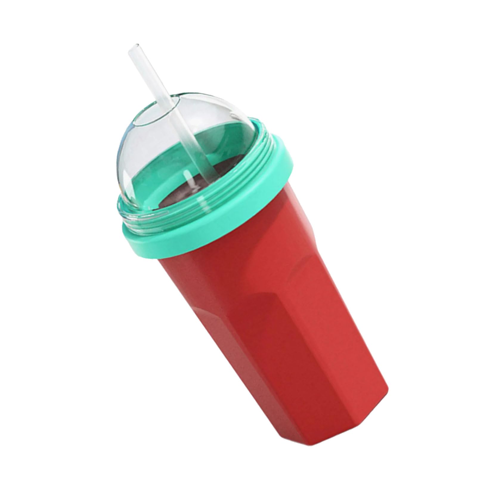 Tsophreniq Ice Slush Cup with Detachable Silicone Lid for Sodas and Milk Slushies Cup with Straw for Beverages Snacks Travel Friendly Slush Maker for Beverages