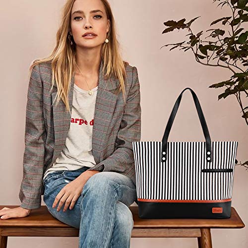 Laptop Tote Bag para mujeres grande y resistente al agua miniatura 2