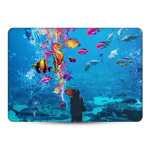Autocollant MacBook Pro 16 A2141 evite rayures style aquarium - 2
