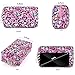 Vipdeal Kids Makeup Bag For Girls, Travel Cosmetic Bag For Teens Girls Cute Small Makeup Bag for Purse Zipper Pouch, Cheetah Leopard Pink