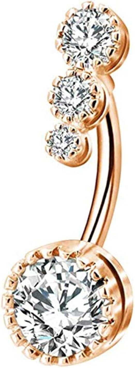 Amazon.com: Stainless Steel Belly Button Rings for Women Girls Navel