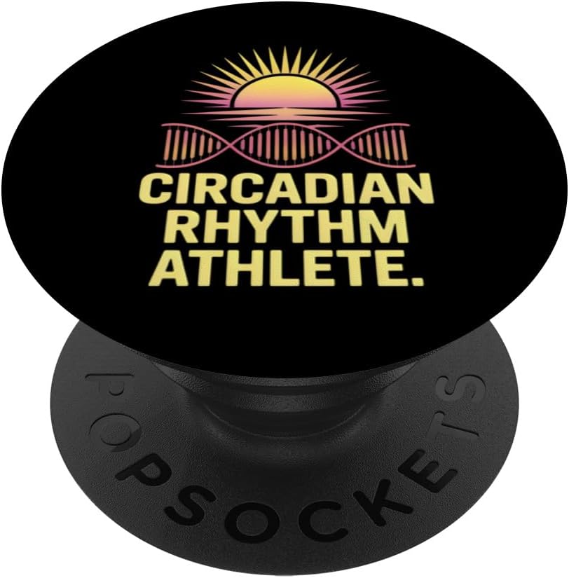 Circadian Rhythm Athlete DNA Biology PopGrip - Biohacker Phone Grip & Stand for Chronobiology Fans