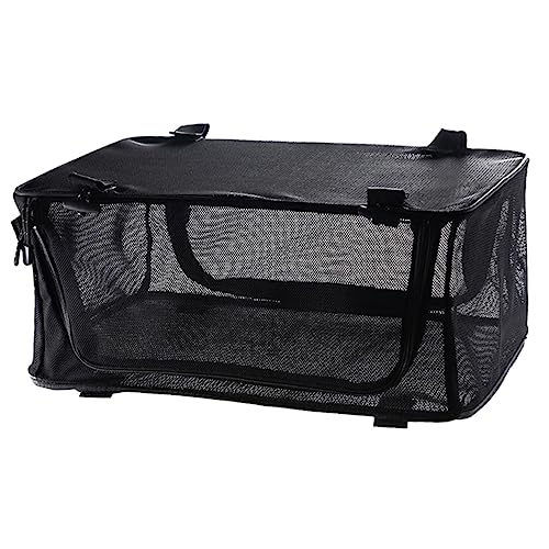 Milisten Outdoor Utensil Storage Bag Collapsible Tableware Organizer for Camping Durable Mesh Design with Zipper for Outdoor Dining and Kitchen Equipment