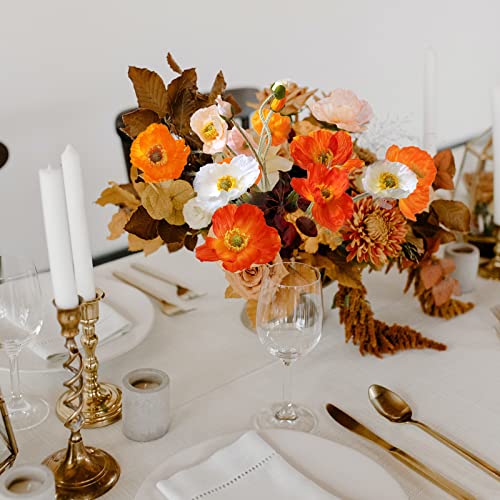 Image of 5Pcs Poppy Flowers Artificial Poppy for Home Decor(Mixed Colors)