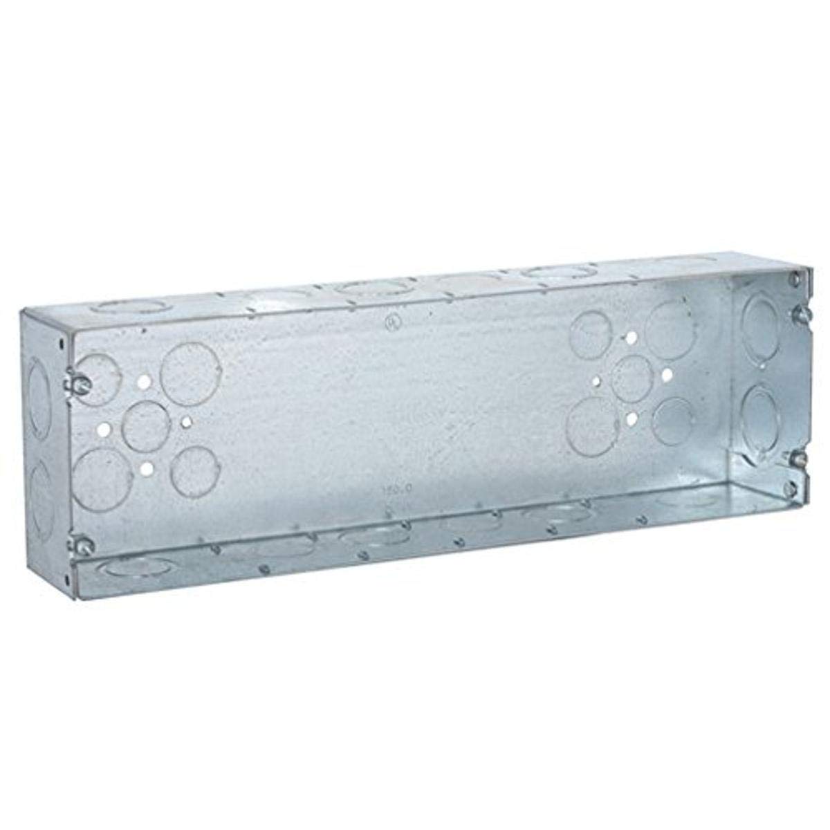 Hubbell-Raco 945 Gang Box, 6 Gang, 2-1/2" Depth 1/2" and 3/4" Concentric Knockout
