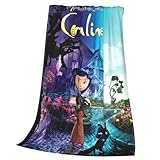 Coraline Blanket Soft Cozy Fleece Throw Blanket Plush Lightweight Warm Fuzzy Flannel Blankets and Throws for Couch Sofa Bed 50