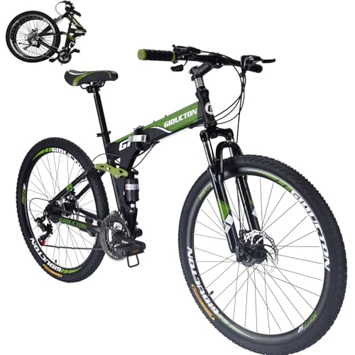 EUROBIKE 27.5" Full Suspension Folding Mountain Bike