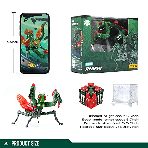 52Toys Beastbox Reaper Deformation Toys Action Figures, Mantis Converting Toys Deformable Original Collectible Gift For Kids Adults #TOP6