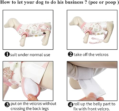 Image of IDOMIK Dog Recovery Suit for Neuter Spay,Anti-Licking Dog Surgical Bodysuit