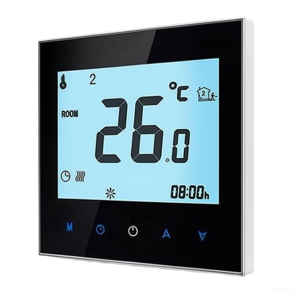 Termostato WiFi Smart per Caldaia Controllo Vocale(Electric-Black)