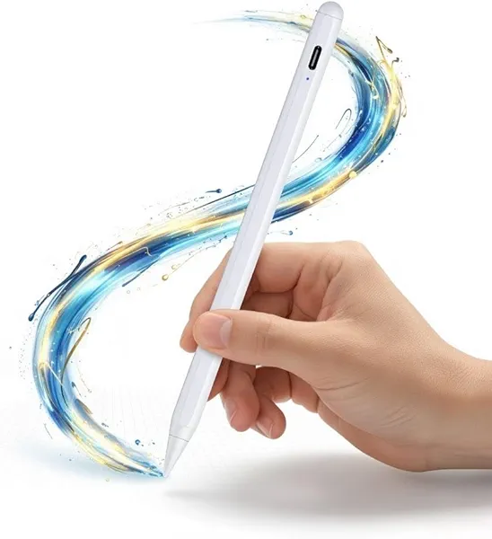 Stylus Pen for iPad with Palm Rejection & Tilt Sensitivity, Magnetic Active Pencil Compatible with iPad 6-10 Gen, iPad Pro 11/12.9/13 inch (M4 2024), iPad Air 3/4/5/6, iPad mini 5/6, Fast Charging