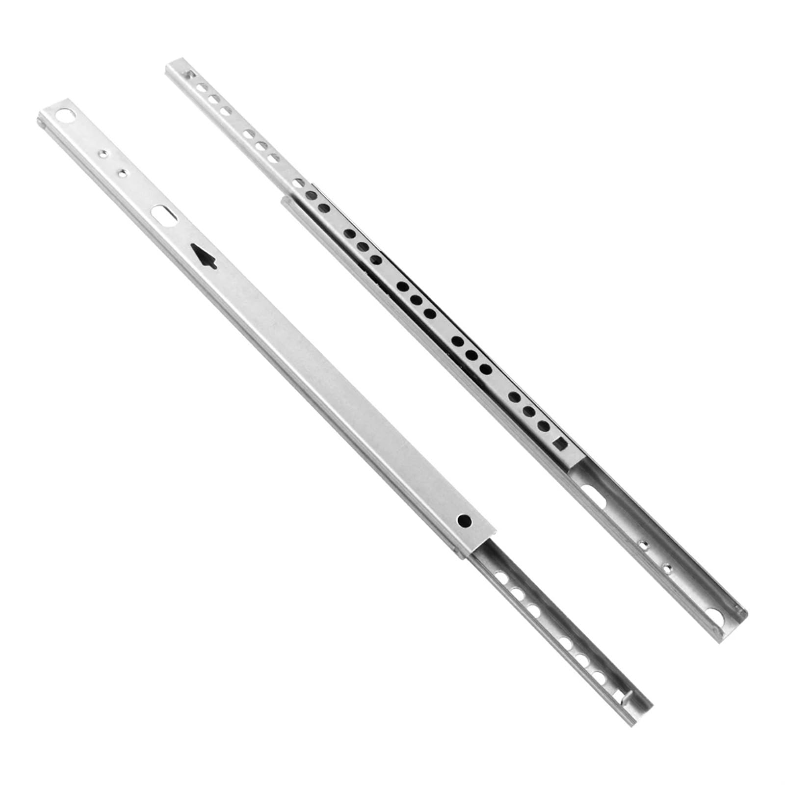 Szuflady 2PCS Kuchenne szafki Poradnik szafki szkiełki Prowadzi meble Prola Pełne rozszerzenie części szuflady mini szuflady szafy szafy ciężkie szuflady szuflady (8 cali)