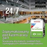 Toshiba 2TB S300 Surveillance HDD - 3.5' SATA Internal Hard Drive Supports up to 64 HD cameras at a 180TB/Year workload (HDWT720UZSVA)