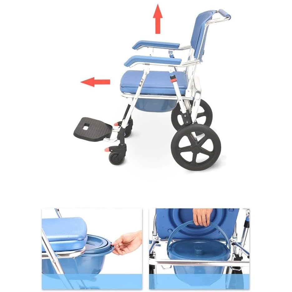Chaise de bain mobile pliante pour sécuriser la douche des aînés