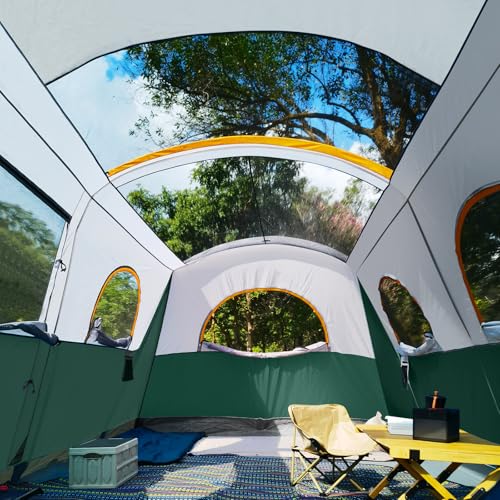 UNP Camping Tent 8 Person Waterproof Big Tunnel Tent with Screen Porch - Image 5