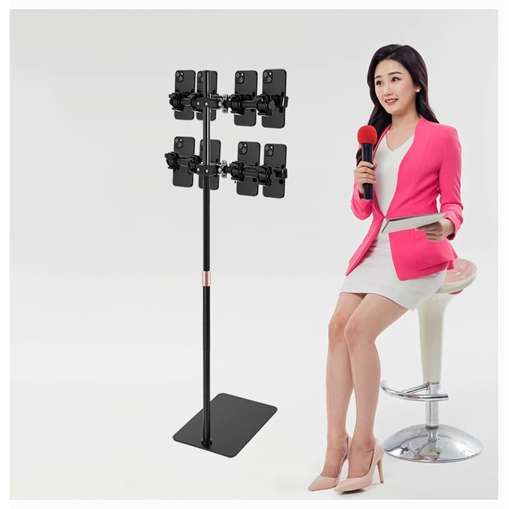 Soporte para teléfono celular para selfies y grabación, base estable para ver, cocinar, hacer ejercicio y hacer vlogs