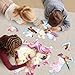 Jumbo Shimmery Floor Puzzle for Kids,Unicorn Jigsaw Large Puzzles,45 Piece Unicorn Puzzle for Toddler Ages 3-5,Children Learning Preschool Educational Toys,Birthday Gift for 4-8 Years Old
