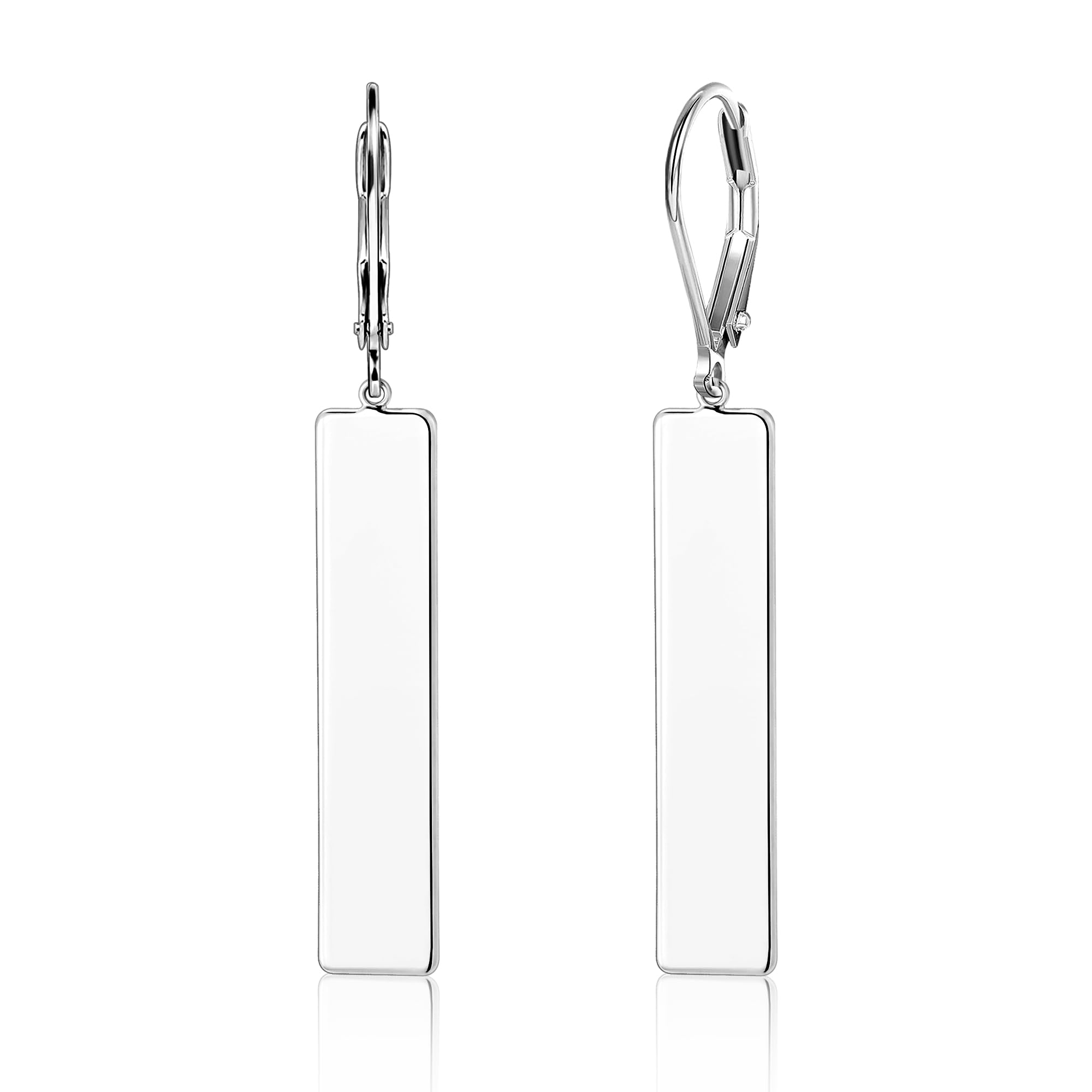 Silber Ohrringe Ohrstecker Silber 925, 2 Paar Creolen Ohrrin