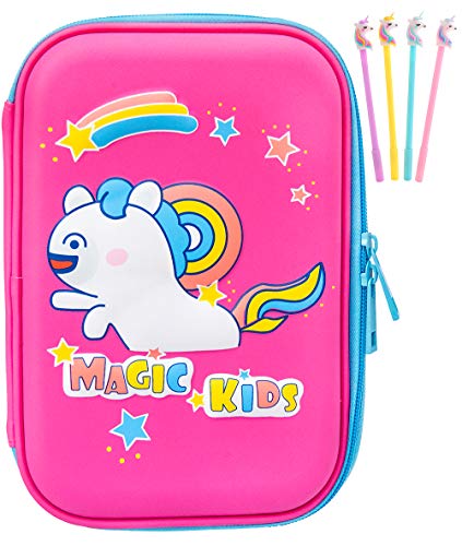 Estuche, Anti Choque Gran Capacidad Multi-compartimiento para la Escuela Estudiantes Chicas Adolescentes Niños