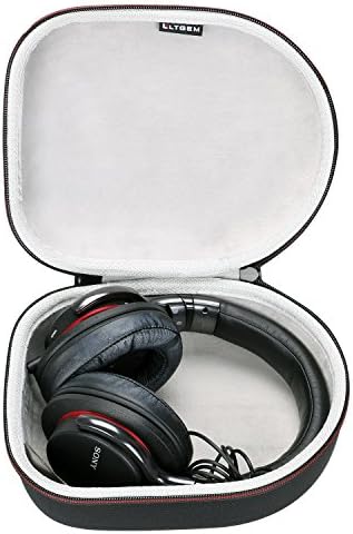 LTGEM Hard Headphone Case Travel Storage Bag for Sony, Audio-Technica, Xo Vision, Behringer, Beats, Photive, Philips, Bose, Maxell, Panasonic ,More-Black(Only Case)