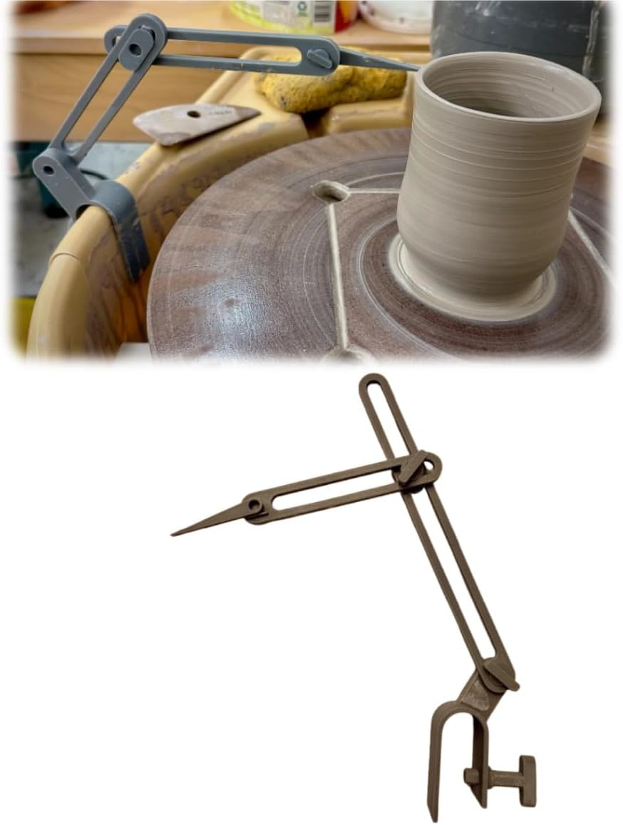 3Pcs-Pottery Throwing Gauge - Compact Clip-on Pottery Throwing Stick for Pottery Wheel & Forming Machine，Pottery Tools