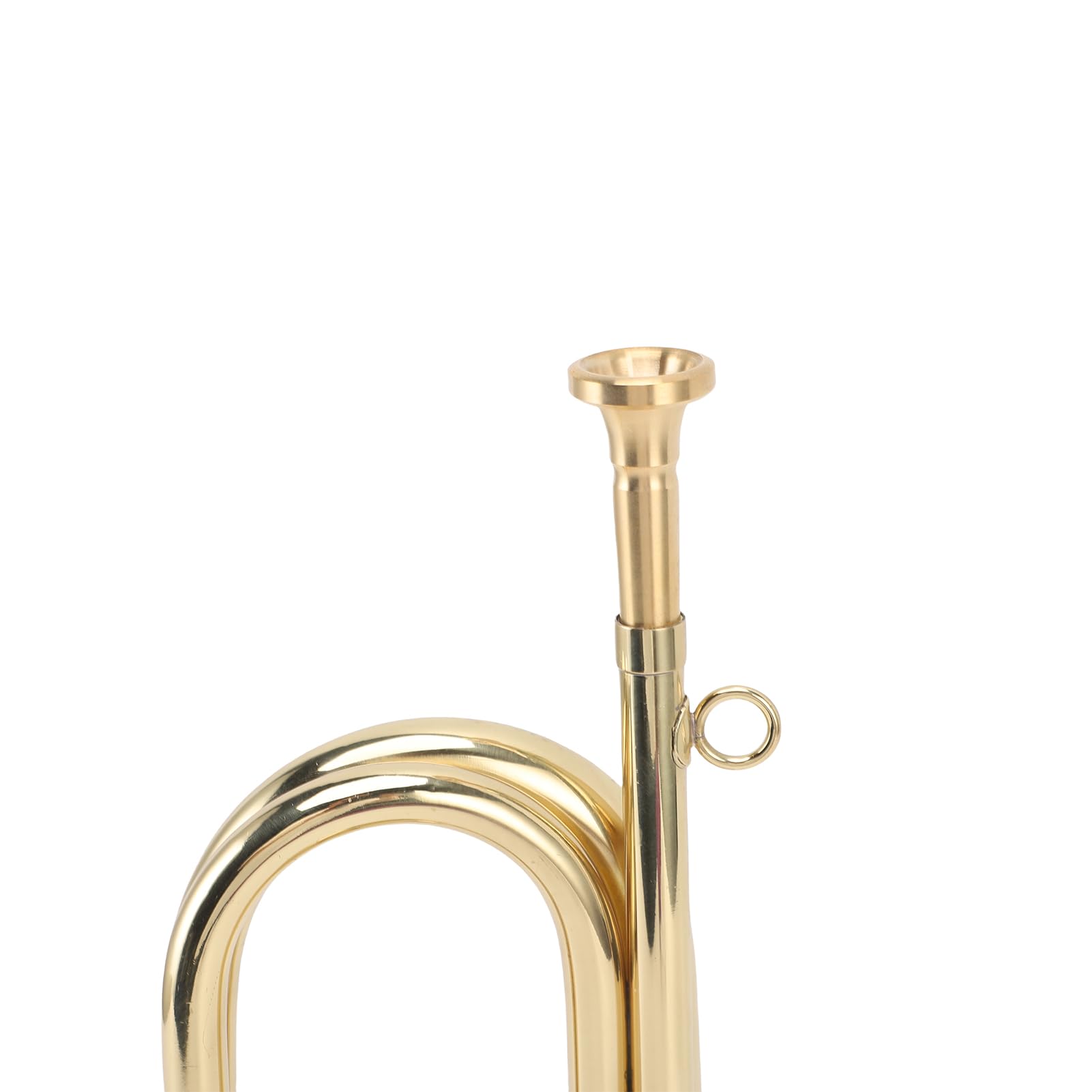 Dilwe Tromba in Sib Strumento in Ottone, Tromba per Banda Professionale con Bocchino Staccabile per Principianti, da Scolastica in Ottone Dorato da 6,5 ​​pollici con Kit di Pulizia