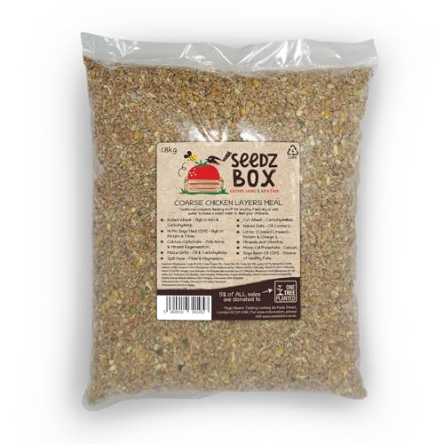 Chicken Feed 1.8kg - Complete Food for Laying Hens Poultry Ducks Geese - Feed Dry or Add Water to Make A Moist Mash - Seedzbox Backyard Chickens