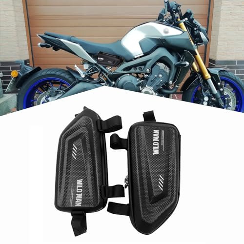 Alforja lateral impermeable de concha dura para motocicleta MT-09 MT-09SP FZ-09 2018-2024, par izquierda y derecha, color negro miniatura 1