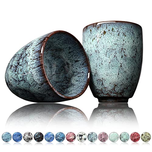 Ganzoo Tasse à café en céramique sans anse, mug pour espresso cappuccino thé cacao, design moderne motif Samoa, 200 ml, paroi 7 mm, Ø 65 mm, hauteur 92 mm, 235 g, compatible lave-vaisselle