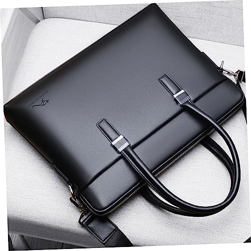 Maletín de piel para hombre DOITOOL para laptop casual y de negocios miniatura 5