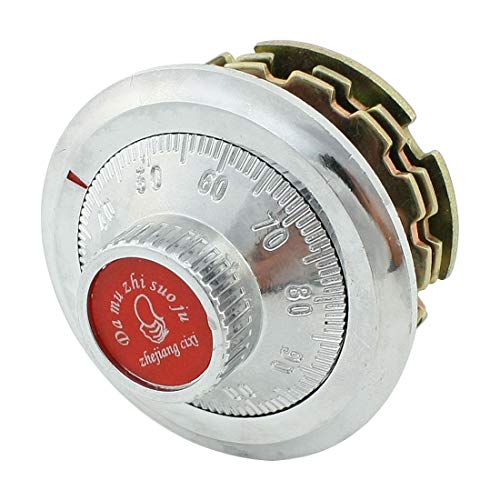 Image of Aexit Red Cap Padlocks & Hasps Office Bank Arabic Numeral Combination Safe Box Combination Padlocks Dial Lock