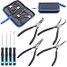 Glarks 4Pcs 7-Inch Internal/External Circlip Plier Snap Ring Pliers with 4Pcs Precision Pick and Hook Set for Ring Remover Retaining and Remove Hoses, Gaskets