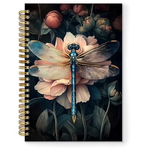 Carnet libellule vintage pour vos notes de bureau et de journalisme intime au quotidien
