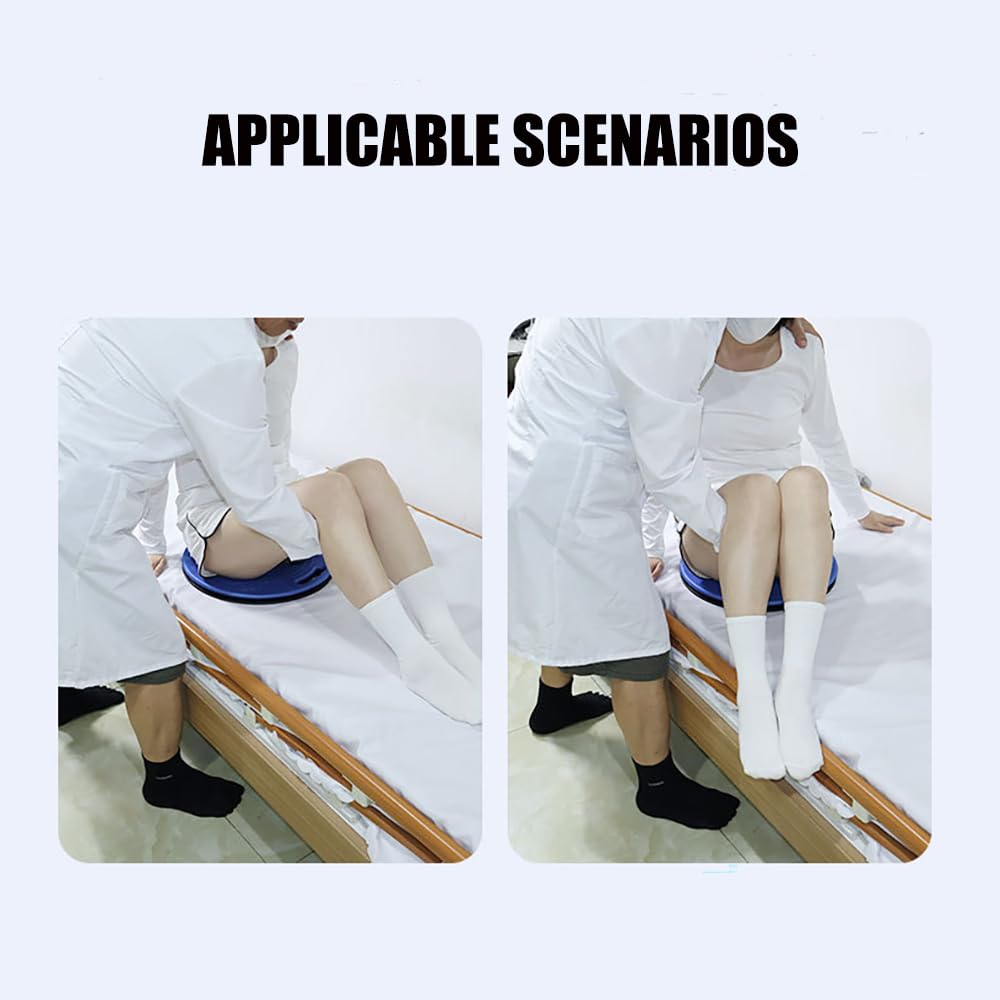 NEWFUN Disco de Transferencia de Pacientes Tabla de Transferencia Giratoria 360°, Plataforma Giratoria para Silla de Ruedas, Accesorios de Enfermería, Apta Para Personas Mayores y Discapacitadas