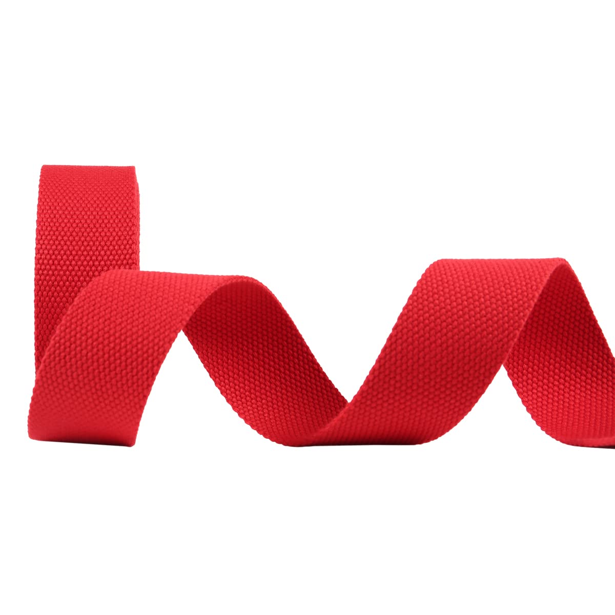 Suncoolla 5M Thicken 2.0mm Canvas Cotton Plain Weave Webbing Strap Bag Belt Tape 25/38/50mm (Red, 25mm), 25 mm - Image 4