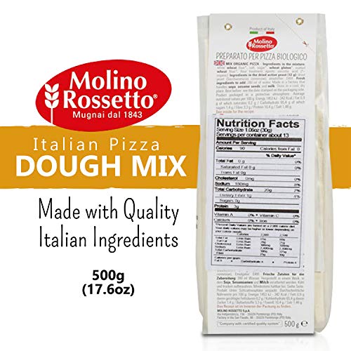 Molino Rossetto Italian Pizza Dough Mix for Gourmet Homemade Pizza Crust 17.6oz (500g) - Pack of 4 - Thumbnail 3