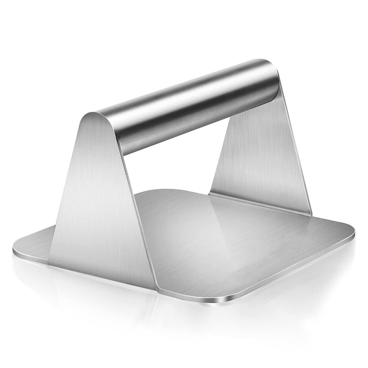 Stainless Steel Burger Press for Griddle, Non-Stick Bacon Grill Press Burger Smasher, Professional Griddle Accessories Kit for Flat Top Grill, Hamburger Patty Maker and Squeeze Grease, Easy to Clean