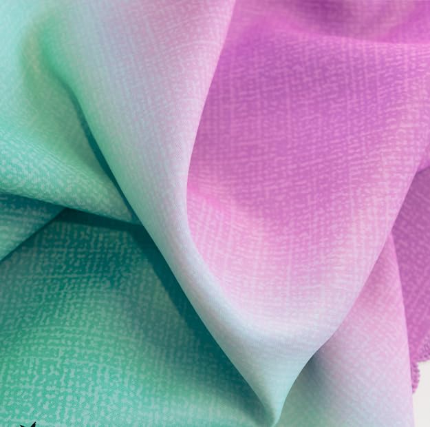 Image of Yancorp Curtains for Girls Bedroom Kids Room Curtain Colorful Window Nursery Curtain 63 inches Length Room Darkening Grommet 2 Layers (Green Pink Purple, W52 X L63)