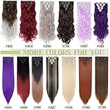 S-noilite 17-26 Inches(43-66cm) 8pcs Long Full Head Clip In Hair Extensions Extension Sexy Lady Fashion Choice 60 Colours (24 Inches-Curly, Dark brown & ash blonde) - Image 8