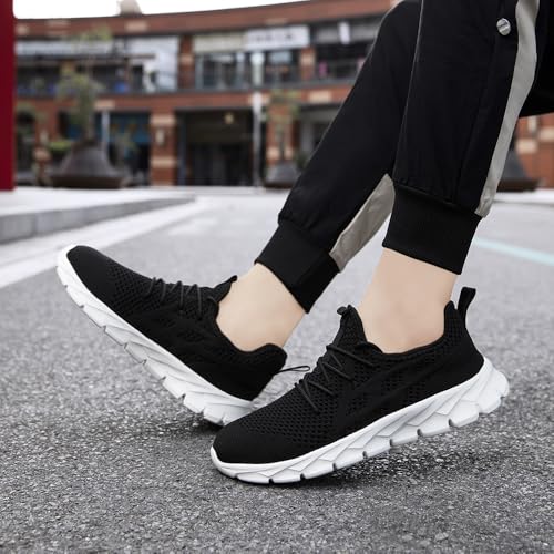 Image of Running Shoes for Men Gym Tennis Athletic Walking Shoes Non Slip Lightweight Breathable Sports Mesh Fashion Work Sneakers Casual Workout Trianer