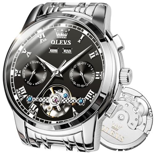 OLEVS Watches for Men Relojes Para Hombres Rel&oacute;gio Automatic Skeleton Watch Self Winding Automatic...