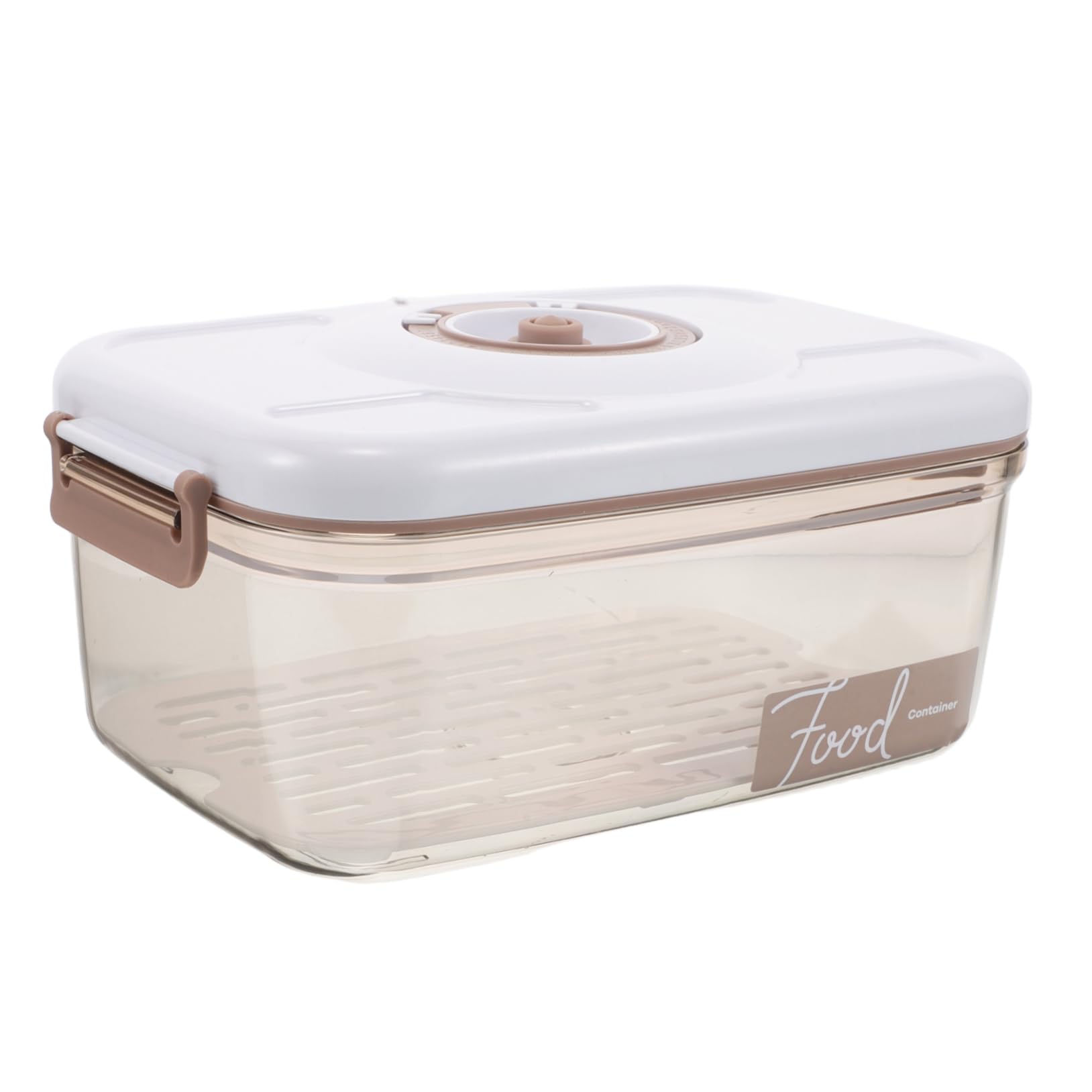 Operitacx Contenitore Sottovuoto per Alimenti 2, 1 l Beige, Plastica