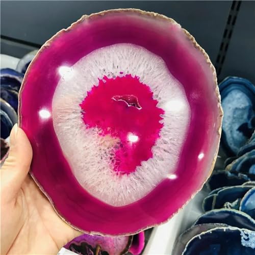 Beautiful Agate Chips Purple Geode Polished Crystal Quartz Crafts Mat Home Decoration Stone