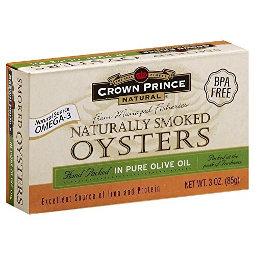 Smkd Oysters In Olive Oil, 3 oz (pack of 18 ) by Crown Prince