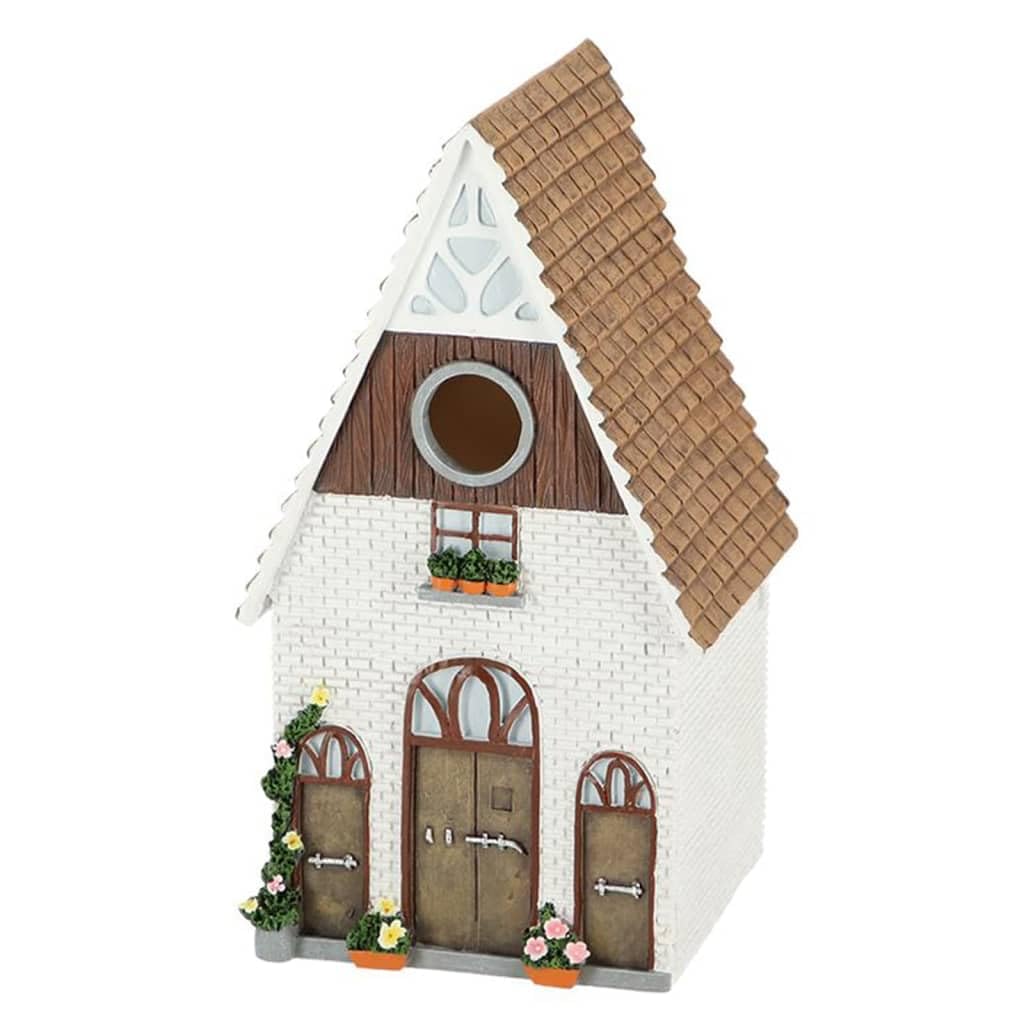 ESSCHERT DESIGN Pajarera de Herrerillos Forma de Casa de Campo Nido Pájaros