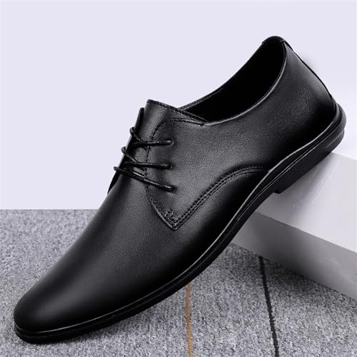 Men's Leather Dress Shoes Classic Lace-up Formal Oxford Shoes Wedding Fashion Casual Pointed Toe Suit Tuxedo Formal Shoes for Men3