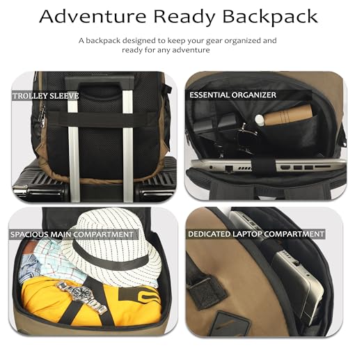 Image of Ligo Water Resistant Hammer Travel Laptop Bag | Motorcycle Backpack Bag for Men | Riding Backpack for Men and Women